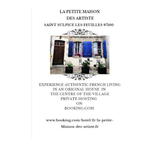 La Petite Maison Des Artiste Villa Saint-Sulpice-les-Feuilles Eksteriør billede